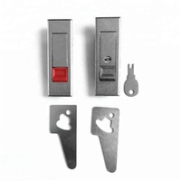 Serrure plate en alliage de zinc argenté ShengHong MS603 de bonne qualité avec entraxe de 80 mm et clés pour armoires, portes, boîtes à feu et métros