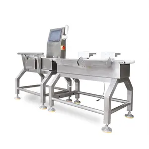 Otomatik ağırlık kontrol cihazı konveyör kantar gıda dinamik checkweigher makinesi itici ile itici rejector