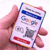 Échantillon gratuit Code QR personnalisé Appuyez sur Business Ins Facebook TIKTOK NFC Google Review Card