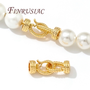Connecteurs plaqués or 18 carats, fermoirs de bijoux, accessoires de couture, perles, matériel de fabrication <span class=keywords><strong>pour</strong></span> bracelet - Product Image 1