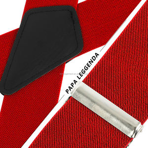 Personalizado de Lujo 5cm 4 Clips hombres <span class=keywords><strong>camisa</strong></span> Stay pantalones de cuero puro Clip-On <span class=keywords><strong>tirantes</strong></span> titular cinturón de aleación elástica correa ajustable <span class=keywords><strong>tirantes</strong></span> - Product Image 2