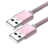Câble d'extension USB vers USB mâle vers mâle USB 3.0 2.0 Extender pour radiateur disque dur TV Box Câble de données de transmission
