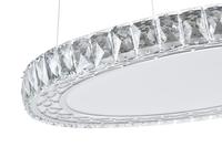 Lustre en cristal de luxe léger pour salon, salle à manger moderne, chambre à coucher, hall duplex, villa, lustre chromé