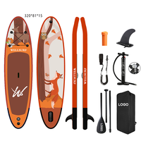 Tabla de Paddle Surf Inflable Personalizada de 320 cm, Tabla ISUP, Tabla de Pesca, Tabla de Surf Inflable