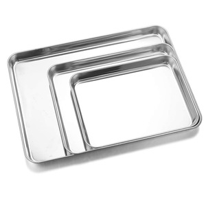 Set di Griglie Rettangolari in Acciaio Inox per Barbecue, Teglia da Forno con Griglia di Raffreddamento e Drenaggio Olio - Product Image 6