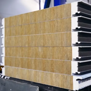 Panel Sándwich de Lana de Roca con Borde Sellado de PU, Resistente al Fuego, para Paredes - Product Image 5