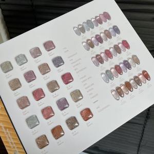 Gel de vernis à ongles UV d'exportation transfrontalière populaire 20 couleurs nuit étoilée et diamants cassés paillettes fines explosives pour les salons de manucure - Product Image 2