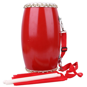 Traditional Wooden Waist <b>Drum</b> Cowhide Drumhead Handmade For Dance Performance 12cm 14cm 15cm - Product Image 3