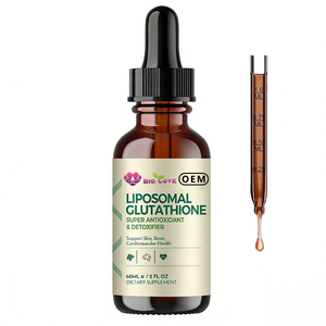 Fornitura Diretta dalla Fabbrica: Gocce di Glutatione 60mL con Fosfatidilcolina, Vitamina C, Olio di Aloe Vera, Antiossidante per il Supporto della Salute della Pelle, OEM - Product Image 1