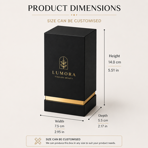 Boîte d'emballage de luxe pour cosmétiques et parfums en papier d'art rigide C2S, pelliculage mat, dorure à chaud pour coffrets de soins de la peau haut de gamme - Product Image 3