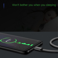LED Música Control de voz Micro/Tipo C Cable de carga LED rápido línea de datos USB
