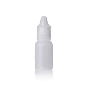 Custom 7.5ml small size Empty transparent Chemical Powder Plastic Bottle for eye drops essential oil medicine