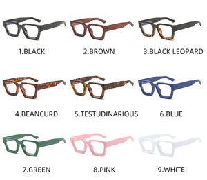 PSTY174女性のための新しいファッションスクエア眼鏡フレーム男性アンチブルーライト光学メガネ処方眼鏡眼鏡 - Product Image 2