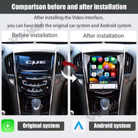 Autoradio Android 13 10,4 pouces pour Cadillac ATS CTS SRX Escalade 2013-2018 Carplay Auto Stéréo GPS Navigation Lecteur multimédia