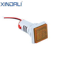 AD22-22FVA xindali 22mm 100A 50 ~ 500V AC Square LED-Anzeige digitales Voltmeter Ampere meter