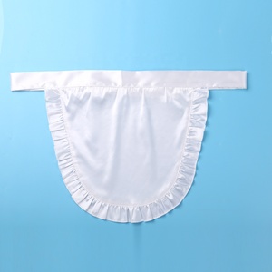 Hot Sexy Lingerie erótica mujer Maid Cosplay traje corto sin mangas pecho abierto Bodycon Mini vestido con <span class=keywords><strong>delantal</strong></span> - Product Image 5