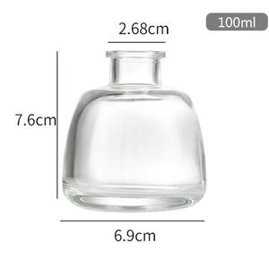 ขวดแก้วกระจายกลิ่นทรงกลมขนาด100มล. จุกสีทองใสใสน่ารัก - Product Image 2