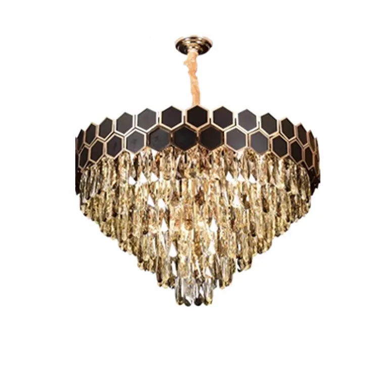 Postmodern Lighting Chandelier Crystal Black Designer Led Post Modern Lamps