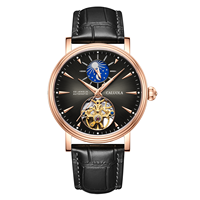 Caluola – montre mécanique automatique pour hommes, 42mm, cadran analogique en cristal saphir, boîtier creux en acier inoxydable 304, étanche 5ATM
