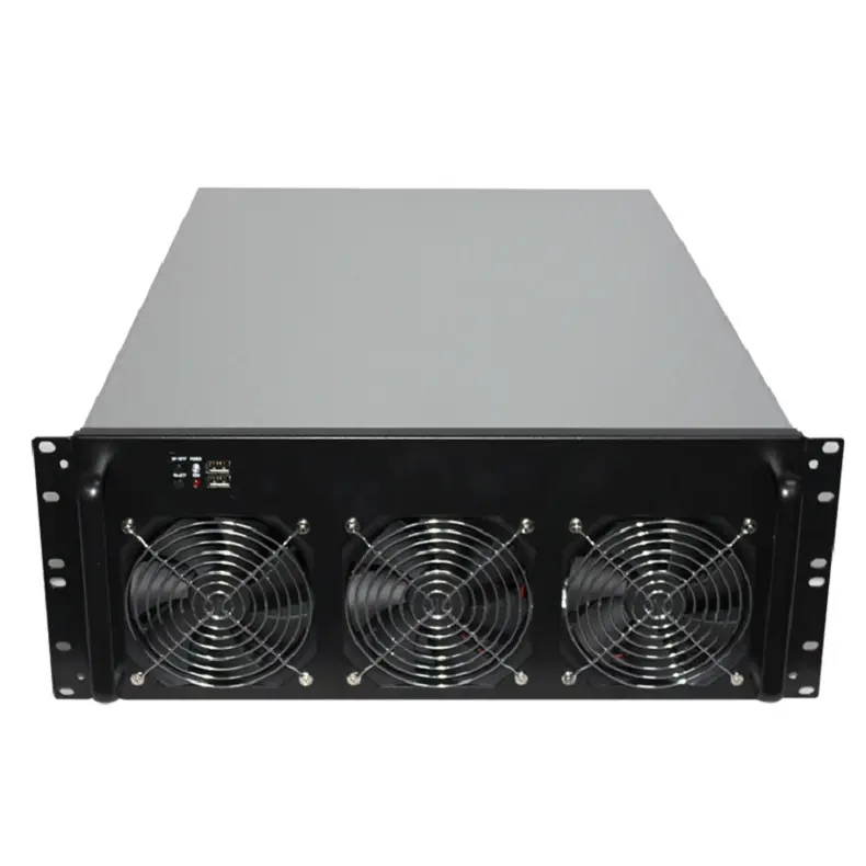 좋은 품질 19 인치 GPU 시스템 650mm 깊이 서버 섀시 8Gpu 4U 리그 서버 케이스