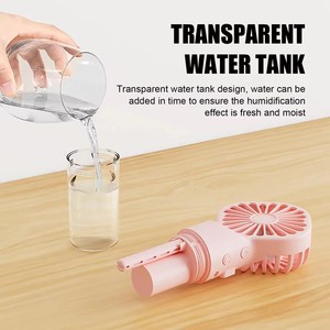 <span class=keywords><strong>Ventilateur</strong></span> de charge USB portable avec humidification par pulvérisation à forte puissance Petit supplément d'eau glacée rafraîchissant pour une utilisation en extérieur - Product Image 6