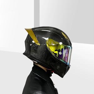 Casco Integral de Fibra de Carbono Ultraligero, Enviado de Fábrica, para Todas las Estaciones, Equipo Universal para Motociclismo de Carreras - Product Image 4