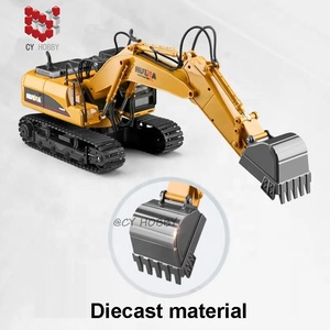 HUINA 1535 1:14 15CH Excavatrice RC en métal Jouets de construction radiocommandés <span class=keywords><strong>Camion</strong></span> excavatrice <span class=keywords><strong>radiocommandé</strong></span> avec godet en métal - Product Image 5