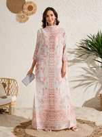 Abaya élégante et modeste pour femmes, Eid Dubaï, style islamique, imprimé plissé, cardigan ouvert élégant, robes longues musulmanes pour femmes, Ramadan