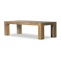 Table basse en bois d'orme de style nordique Wabi-sabi antique en travertin naturel pour hôtel