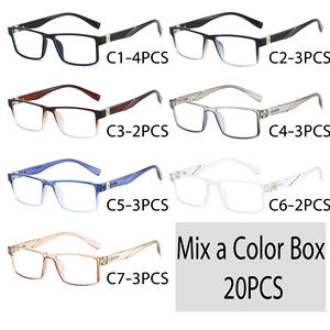 إطارات نظارات رجالية TR90 مربعة عصرية بسعر الجملة، نظارات طبية مضادة للضوء الأزرق - Product Image 5