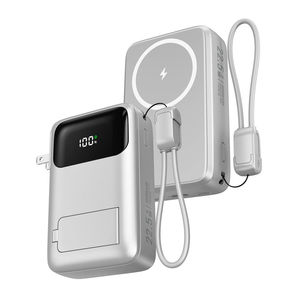 Batería OEM de polímero de litio de 20000 mAh, ultradelgada, con carga inalámbrica, carga rápida de 2.4 A y pantalla digital. - Product Image 1