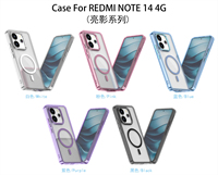 Étui de téléphone en TPU et PC de qualité supérieure pour Redmi Note 14 4G, coque magnétique avec bouton d'objectif métallique, antichoc