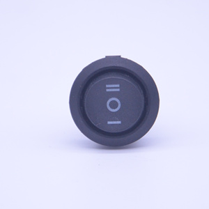 Forme ronde de haute qualité 3 positions 3 voies 20 mm <span class=keywords><strong>SPTT</strong></span> interrupteurs à bascule de couleur noire - Product Image 2