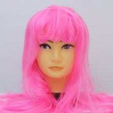 Parrucca lunga Lo capelli in colore rosa - Product Image 1