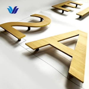 宏森定制金金属3D字母室内/室外广告标牌建筑家居商场公司 - Product Image 4