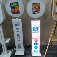 Photomaton instantané pour selfies avec support pour appareils photo reflex et smartphones, miroir de 70/65/43 pouces, pour fêtes, appareil photo et imprimante inclus