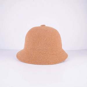 Chapeaux Bob Unisexe en Laine Douce 100% pour la Vente en Gros, Chapeaux de Pêcheur en Tissu Éponge, Logo Brodé Personnalisé, Quatre Saisons - Product Image 4