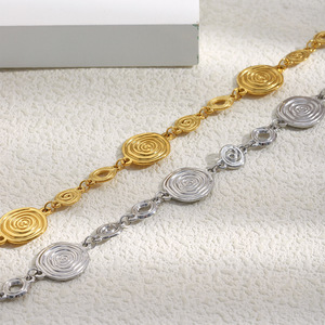 N & S Thép Không Gỉ 18K Vàng Mạ Hình Học Hóa Thạch Vỏ sò Ins Cổ Điển Tối Giản Độc Đáo Đồ Trang Sức Thời Trang Sang Trọng Quà Tặng Phụ Nữ - Product Image 4