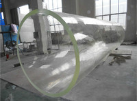 Forme personnalisée acrylique taille épaisseur de paroi couleur transparente claire fonte acrylique tube pour la construction