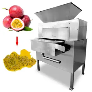 Sıcak satış otomatik limon sıkacağı tutku Mango meyve hamuru ekstraktör makinesi tutku meyve işleme makinesi
