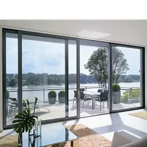 Hurricane Resistant Thermal Break Large Glass Big View Aluminum Lift Sliding Patio Doors