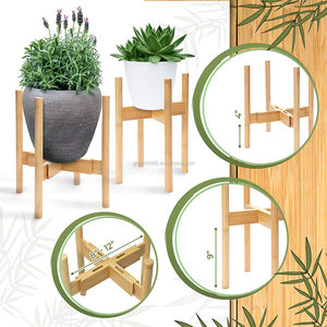 Indoor <strong>Plant</strong> Stand Bamboo Adjustable Tall Indoor Planter Stand Mid Century Modern <strong>Plant</strong> Stands Indoor <strong>Corner</strong> <strong>Plant</strong> Holder - Product Image 2