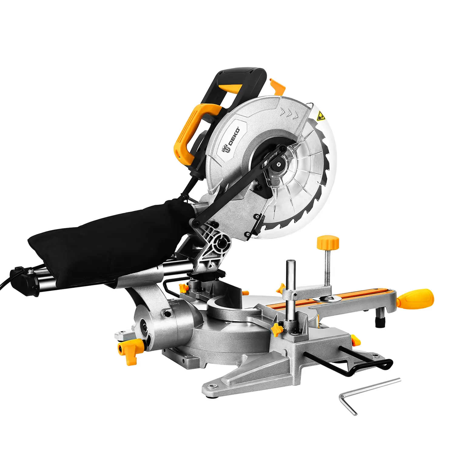 DEKO DKMS2200-255F 1800w Miter Saw Wood Stone Steel Cutting 5000rpm Electric Power Tools Saw Miter