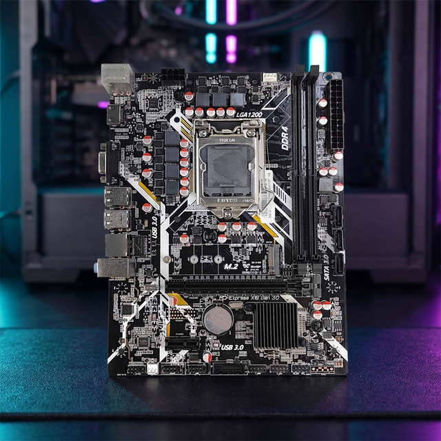 PCWINMAX New Motherboard H410 LGA1200 DDR4 64GB M.2 PCIe 3.0 Micro ATX OEM in Stock for 10th Gen Office Desktop