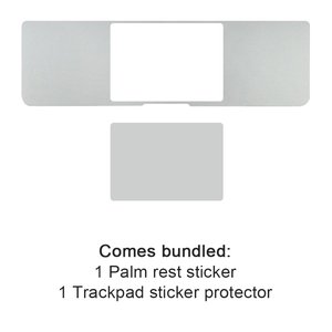 Palm Guard Nửa Cổ Tay Cho <span class=keywords><strong>MacBook</strong></span> Pro 13 2020 A2337 Với Miếng Dán Bảo Vệ <span class=keywords><strong>Trackpad</strong></span> Bạc - Product Image 6