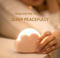 Portable LED veilleuse mignon nuage Mini lampe de bureau Rechargeable enfants veilleuse Camping lampe de chevet chambre veilleuses