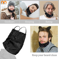 Gorros de doble capa ajustables para barba, pañuelo protector facial, capa de peluquería, babero reutilizable para dormir, gorro para barba al por mayor