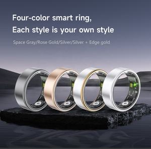 Smart Ring SR06 5ATM Zilver Goud Fitness Tracker App-besturing Hartslag Bloedzuurstofdruk Slaap Stappen Afstandsmeter voor - Product Image 5