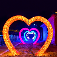 Décorations lumineuses LED en forme de cerf-volant, étanches IP65, DC24V, blanc chaud, pour éclairage extérieur de arbres, zones scéniques, parcs et rues