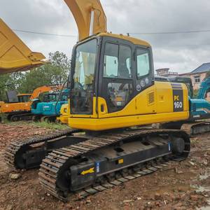Excavadora KOMATSU PC 160 usada, capacidad de 16 toneladas, excelente estado, precio barato, maquinaria de segunda mano, engranaje de caja de cambios de motor - Product Image 5